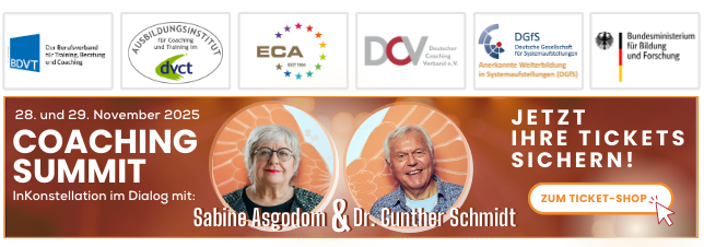 Sei dabei - Coaching Summit 2025 mit Gunther Schmidt und Sabine Asgodom