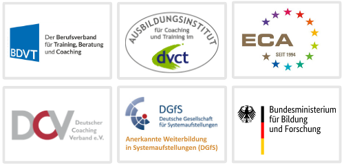 InKonstellation ist anerkannt / zertifiziert von BDVT, dvct, ECA, DCV, DGfS und ausgezeichnet vom Bundesministerium für Bildung und Forsschung