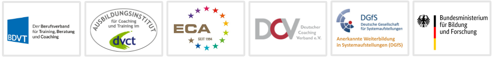 Logos deutscher Coaching- und Bildungsverbände
