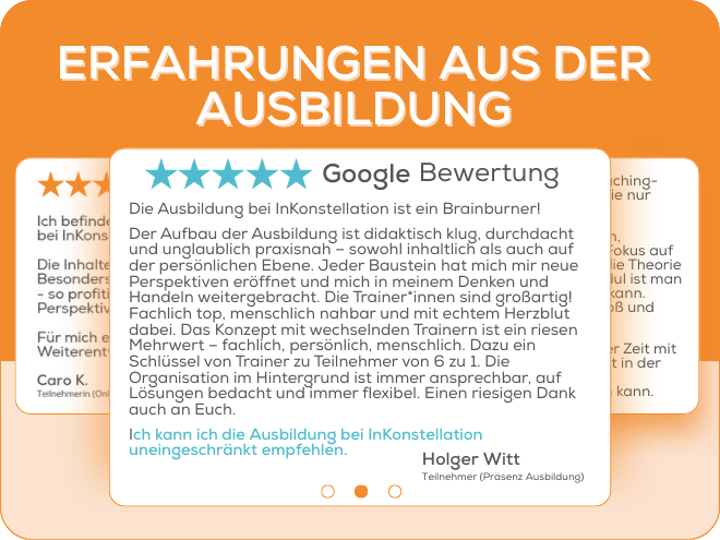 Google Bewertungen unserer Teilnehmer