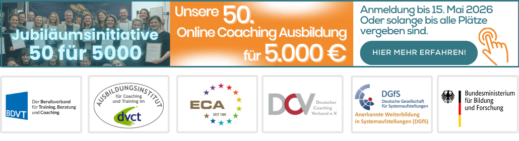 Systemische Coaching Ausbildung Online Jubiläumsangebot
