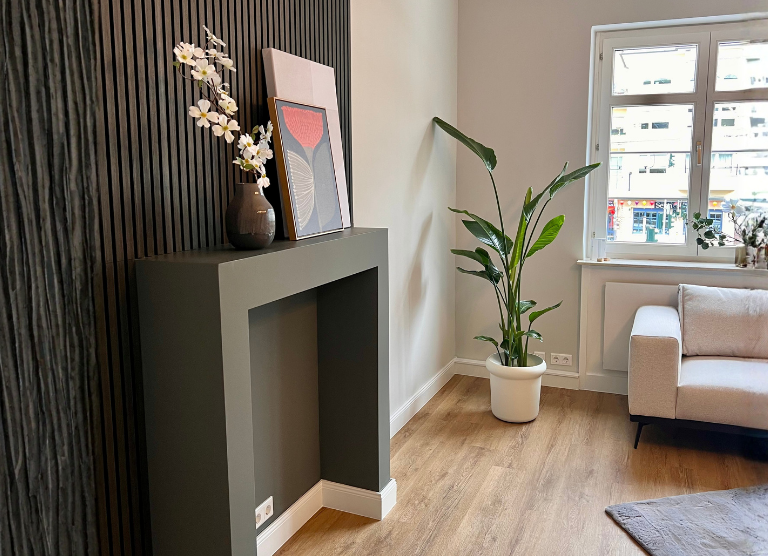 Kaminzimmer am Standort Köln für Coachingseminare