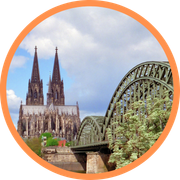 Kölner Dom und Hohenzollernbrücke in Köln